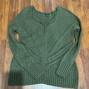 Women Army Green Sweater